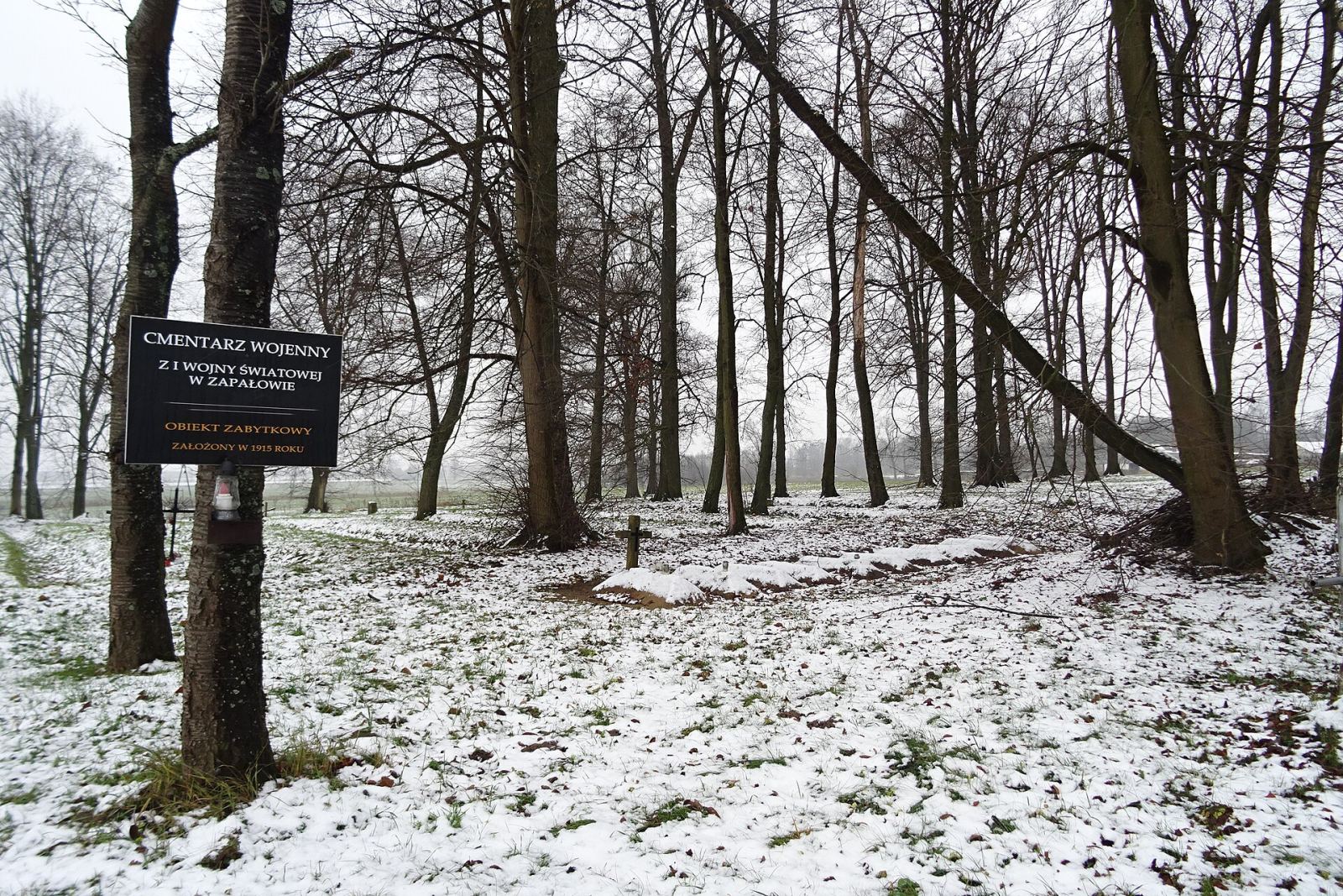 Cmentarz wojenny z I wojny światowej, Zapałów