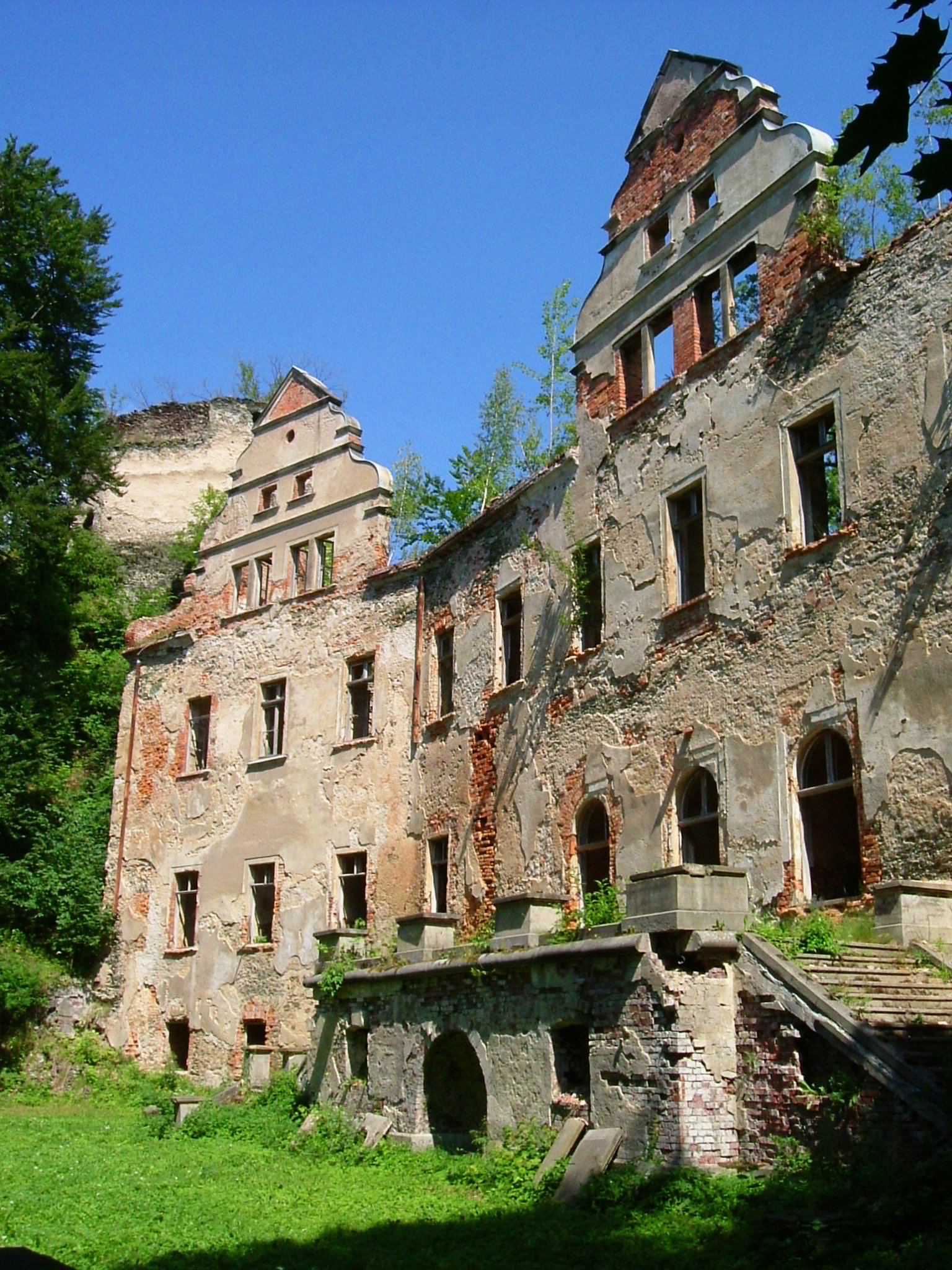 Pałac, Płonina