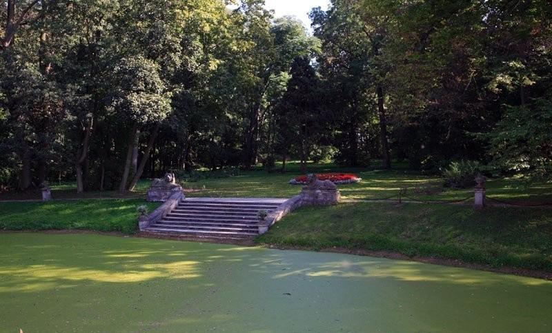 Park zamkowy, Oporów