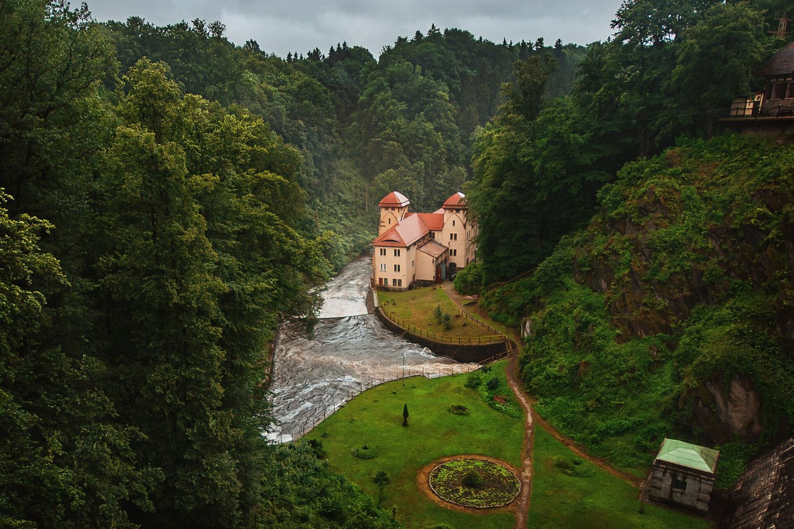Budynek elektrowni, Leśna