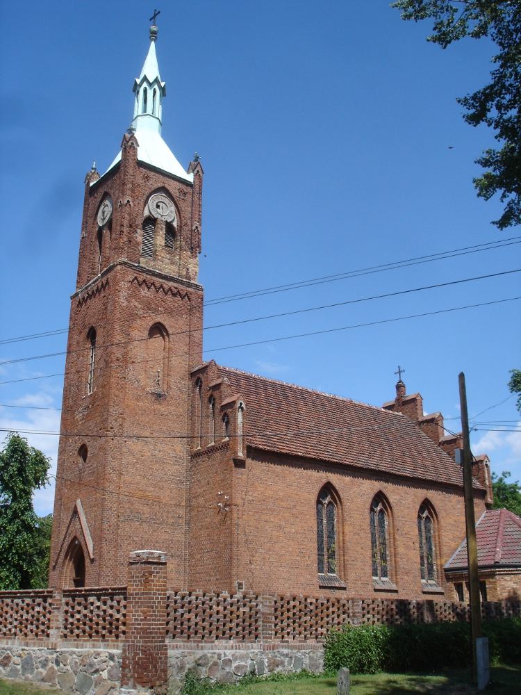 Kościół ewangelicki, ob. rzymskokatolicki pw. Wniebowzięcia NMP, Ryszewko