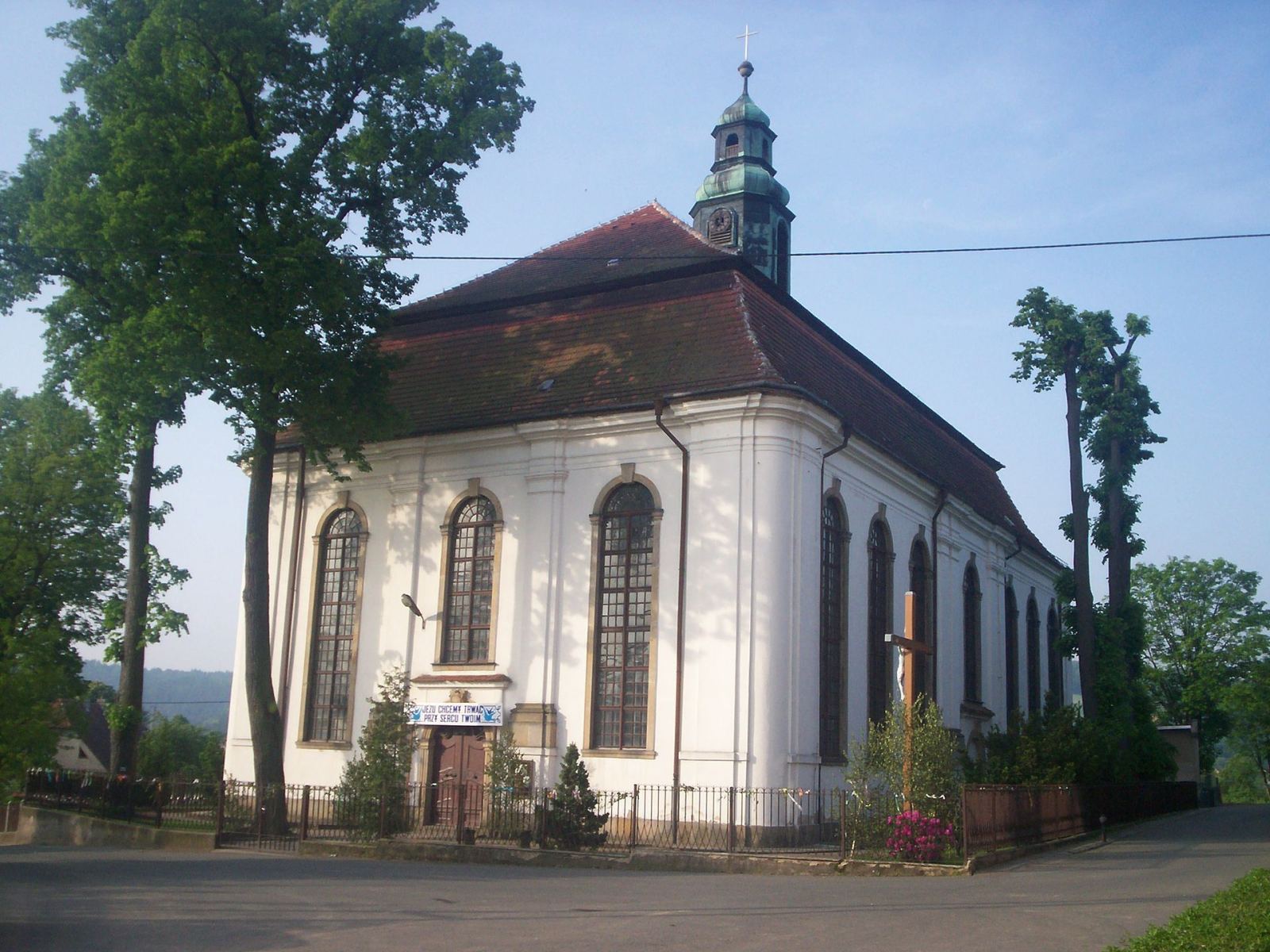 Kościół ewangelicki, ob. rzymskokatolicki pomocniczy pw. Matki Boskiej Nieustającej Pomocy, Siedlęcin