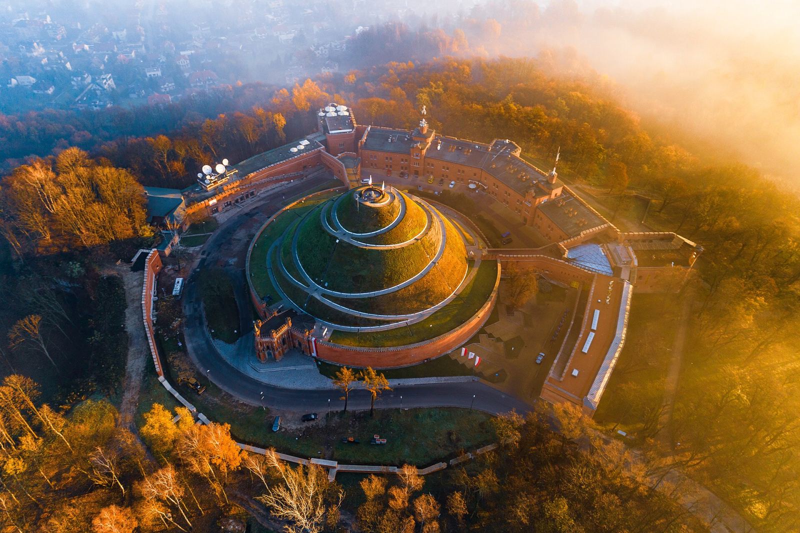 Kopiec Kościuszki z murem oporowym, Kraków